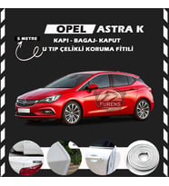 Opel Astra K Oto Araç Kapı Koruma Fitili 5metre Parlak Beyaz Renk