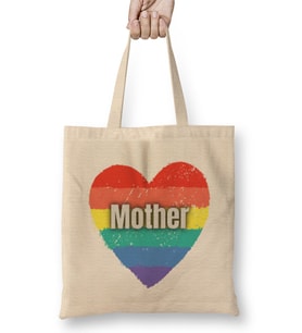 Mothers Day 2021 MOMMY Rainbows Mothers Day Bez Çanta Uzun Saplı