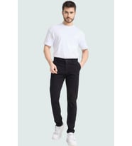 Erkek Boru Paça Chino Pantolon Pamuk Günlük Stil Modern Tasarım Yaz Aylarının Vazgeçilmezi (Siyah)