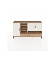 Arges Konsol 8 Raflı 2 Çekmeceli 3 Kapaklı 176x30x99 Çam-Aytaşı/Çam
