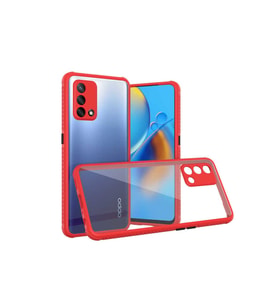 Oppo A74 4G Uyumlu Kılıf Zore Kaff Kapak (Kırmızı)