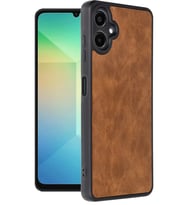 Newface Samsung Galaxy A06 Kılıf Aras Deri Kapak - Taba