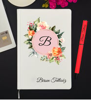 Kişiye Özel Defter ve Roller Kalem Hediye Seti