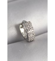 316L Çelik Gümüş Renk Zirkon Taşlı Tragus Piercing - TJ-PR1305