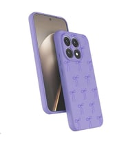 Coverzone Xiaomi M?15T ?le Uyumlu Y�ksek Kalite �zel Tasar?m Kadife ?� Y�zey Silikon Lansman Telefon K?l?f? Lila-Kurdele