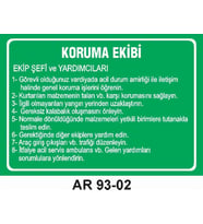 İŞ GÜVENLİĞİ UYARI LEVHASI 1 ADET PVC 21 X 29CM