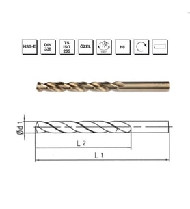 Makina Takım HSSE DIN 338 RN Altın Seri Matkap Ucu 4.2 mm
