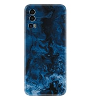 General Mobile GM 23 Kılıf Silikon Desen Özel Seri Blue Zigzag 1687