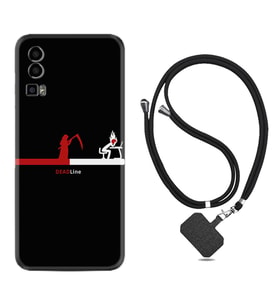 General Mobile Gm 23 Kılıf Silikon Boyun Askılı İpli Desenli Silikon Dead Line 1662