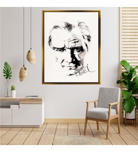 ÇERÇEVELİ ATATÜRK TABLO S698