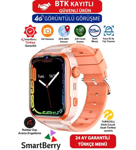 Çocuk Takip Saati Z50, GPS, Wi-Fi, Net Konum, Gizli Dinleme, Sim Kartlı, Turuncu