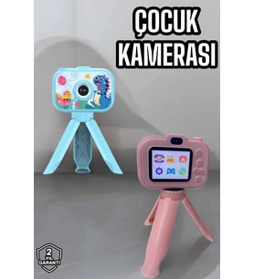 Ayaklı Mini Fotoğraf Makinesi Çocuk Için Eğitici Video Kamera