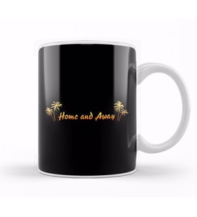 Retro Home And Away Logo Kupa Bardak Porselen