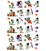 Sticker Kabartmalı A4 Boyutunda Stiker Defter, Planlayıcı Etiket-(lim511) - Astranot Uzay Araçları