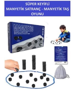 SÜPER KEYİFLİ MANYETİK SATRANÇ - MANYETİK TAŞ OYUNU - HARİKA VAKİT GEÇİRMEK İÇİN