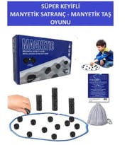 SÜPER KEYİFLİ MANYETİK SATRANÇ - MANYETİK TAŞ OYUNU - HARİKA VAKİT GEÇİRMEK İÇİN
