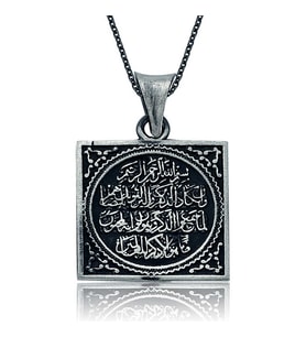 Gümüş Nazar Duası Bayan Kolye