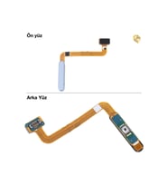 Uyumlu Galaxy A23 Orijinal Parmak İzi Filmi Buz Mavisi Parmak izi film kablosu parmak izi sensörü filmi home tuşu film kablosu touch id film kablosu p