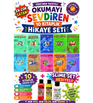 4.Sınıf Öğretmen Tavsiyeli Okumayı Sevdiren 80 Sayfa 10 Kitaplık Hikaye Seti (Slime Set Hediyeli)