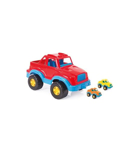 Dolu Pick Up Araba 48 Cm Kırmızı-Mavi