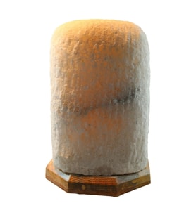 Doğal Kaya Tuz Lambası, 3 kg, sıcak ve huzurlu atmosfer yaratır (Krem)