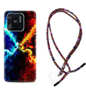 Xiaomi Redmi Note 7 8 9 Pro 10 2022 10 Pro 10S Kılıf Boyun Asklı Rasta Silikon Red Blue Leon 1714