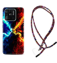 Xiaomi Redmi Note 7 8 9 Pro 10 2022 10 Pro 10S Kılıf Boyun Asklı Rasta Silikon Red Blue Leon 1714