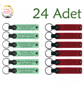 Yeşil & Kırmızı, Festival Katılımcılarına Küçük Sürpriz, 24’lü Set, Kişiselleştirilebilir Hediyelik