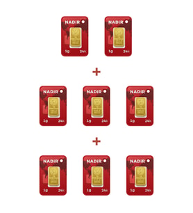 Nadir Gold 24 Ayar 8 Gram Külçe Altın (8 Adet 1 Gram Külçe Altın )
