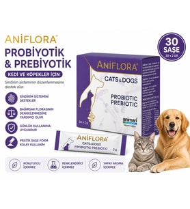 Aniflora Kedi ve Köpekler Için Prebiyotik ve Probiyotik 30 Saşe