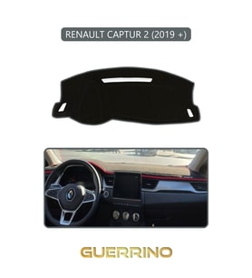 RENAULT CAPTUR 2 (2019 +)TORPİDO KORUMA HALISI GRİ KENAR