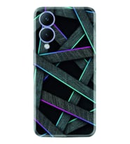 Vivo Y17S Kılıf Silikon Desen Özel Seri Gri Zigzag 1706