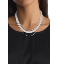 Calvin Klein CKJ35000626 Kadın Metalik Gri Kolye CKJ35000626