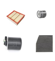 Bosch Filtre Bakım Seti Mercedes CLA 180D Dizel 2014-2018 109 Beygir Hava + Yağ F + Yakıt F. + Polen Sardes
