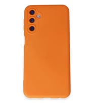 Newface Samsung Galaxy M34 5G Kılıf Nano içi Kadife Silikon - Turuncu