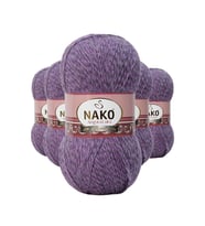 Northcity 5 Adet Angora Lüks El Örgü İpi Lila Muline 21360