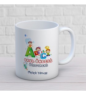 Kişiye Özel Meslek Okul Öncesi Öğretmeni Hediyelik Kupa Bardak 1 Adet