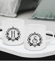 BK Gift Kişiye Özel Harfli 2’li Buzlu Cam Türk Kahvesi Fincanı-5, Sevgiliye Hediye, Arkadaşa Hediye, Anneye Hediye, Ofis Hesiyesi