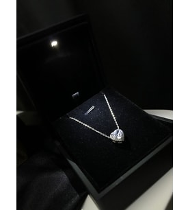 Vog Swarovski Taşlı Pandora’s Model Kalp Detay 925 Ayar Gümüş Sevgiliye,Eşe,Arkadaşa Kolye 