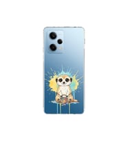 Redmi Note 12 Pro 5G ile Uyumlu Splash Mirket Tasarımlı Şeffaf Silikon Kılıf