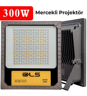 300W Led Projektör Park Bahçe Çevre Site Bina Tabela Dış Mekan Led Lamba (Beyaz)