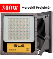 300W Led Projektör Park Bahçe Çevre Site Bina Tabela Dış Mekan Led Lamba (Beyaz)