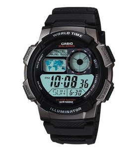 Casio AE-1000W-1BVDF Quartz Silikon Siyah 10 ATM 44 mm Erkek Kol Saati