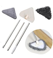 By Nevser® Teleskopik Saplı 150 cm Üçgen Mop Cam Duvar Tavan Fayans Parke Temizleyici Mop (STD)