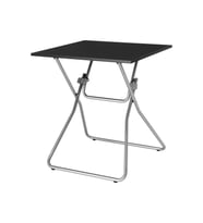 GUNDE Katlanır Mutfak Masası, Siyah, 1-2 Kişilik, Katlanabilir, 67x67 cm MeridyenDukkan