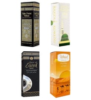 4 Adet Kabe Örtüsü Kokusu  Medine Ravza Kokusu Uhud Kokusu Ve Hacerul Esved 400 Ml.