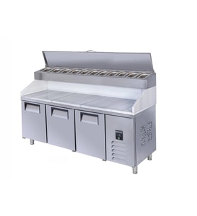 Iceinox Make Up Buzdolabı Mermerli 515 Lt (Gri)