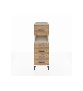 Kronos Dolap Tek Raflı 5 Çekmeceli 44x59x134 Aytaşı-Çam
