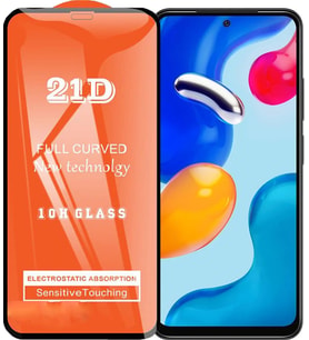 Xiaomi Redmi Note 11S Ekran Koruyucu 21D Tam Kaplayan Kavisli