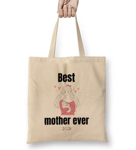 Best Mother Ever 2021 Bez Çanta Uzun Saplı